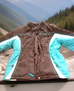 Womens Sz Large Ski Coat Jacket Puffer Technical  Big Chill Cargo Sleeve Pocket - Picture 1 of 21