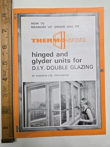 Vintage Thermosave DIY Double Glazing Booklet – 1970s Duraflex Brochure Retro - Picture 1 of 9