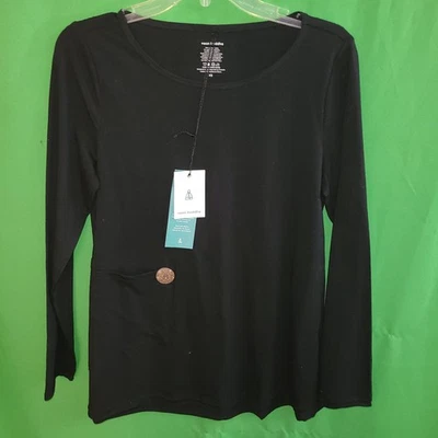 2173) Новый с Ярлыками NEON BUDDHA x-маленький хлопок вязаная футболка мелодия верхний черный новый  - Изображение 1 из 4