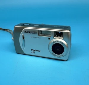 Samsung Digimax 401 4MP Digital Camera, Silver - Tested - Picture 1 of 11