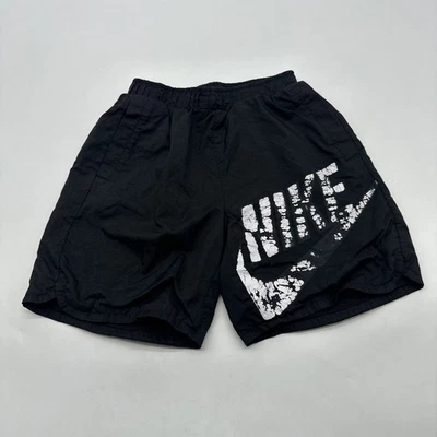 Nike Athletic Shorts Youth Boys M Black Pocket Logo .#35894 - Image 1 of 4