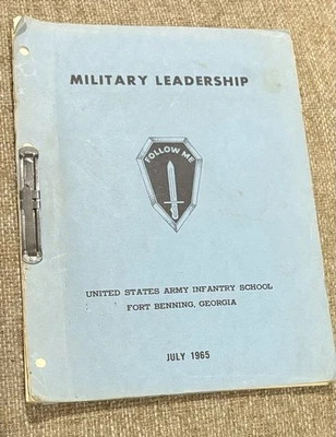 Manual Leadership Army Inf Ft Benning, Guide To Social Life, Reaction Course - Image 1 of 4
