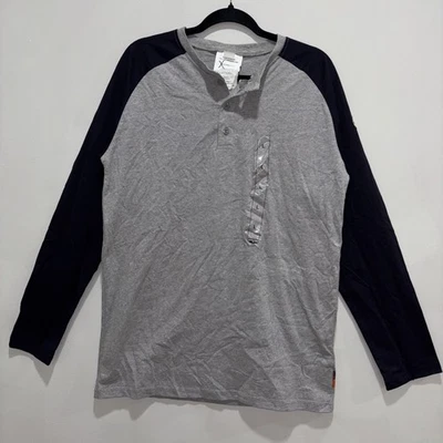 Camiseta Rasco FR Dos Tonos Henley 3 Botones Manga Larga Cat2/2112 Hombre’s Talla L Foto 1 de 4