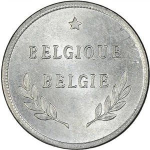 Belgium 1944 2 Francs WWII Issue Struck in USA LUSTROUS UNC - Picture 1 of 2