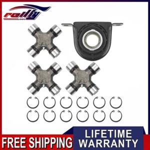 1410 U-Joint 5-160X + Driveshaft Bearing for 1999-10 Ford F250 F350 4WD - Picture 1 of 7