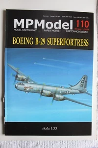 1:33 US WWII heavy bomber Boeing B-29 Superfortress paper model - Picture 1 of 5
