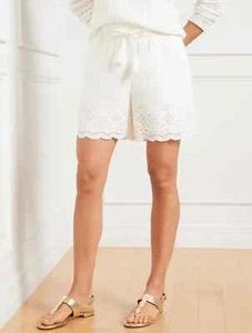 [TALBOTS] Eyelet Tie Waist Paperbag Shorts- Size M - Released 2024 - NWT - Picture 1 of 2