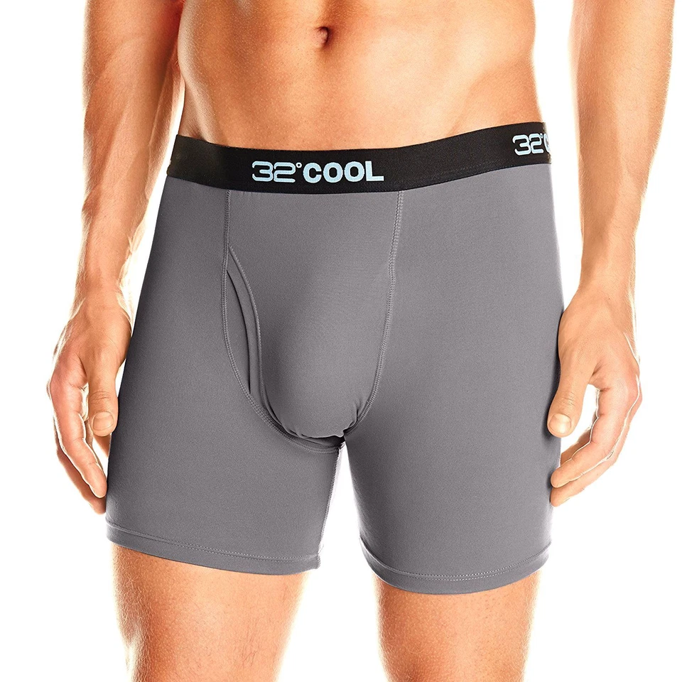 $45 32 grados Cool Hombres Ropa Interior Gris Microfibra Elastizada Calzoncillo Boxer Talla S Foto 1 de 1