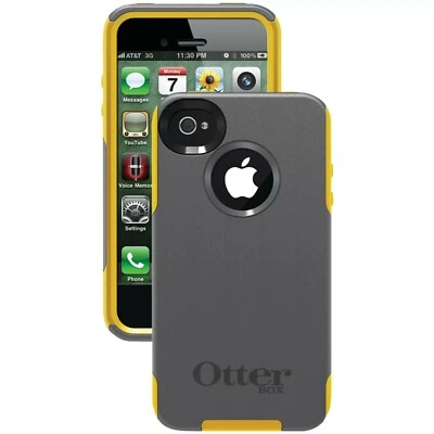 Funda Otter Box iPhone 4/4S Original OtterBox Commuter Series Gris/Amarillo Foto 1 de 4