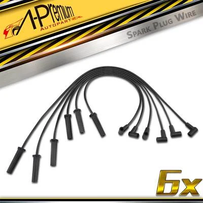 6Pcs Spark Plug Wire Set for Chevrolet Impala Lumina Buick Century Pontiac 2000 - Image 1 of 4