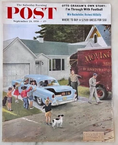 Saturday Evening Post September 29,  1956 magazine - Cover Only by George Hughes - Imagen 1 de 1