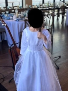 Flower Girl Dress Size 7 Communion Dress Flower Girl Wedding Dress - Picture 1 of 4