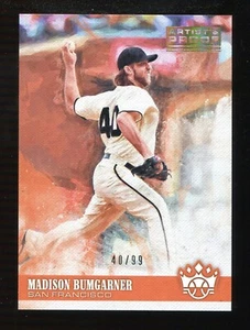 2018 Diamond Kings Artist's Proof Madison Bumgarner #146 #D 40/99 JERSEY NUMBER - Picture 1 of 1