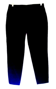 Vince Camuto Damenhose Größe 12 schwarz Stretch gerades Bein hoher Bund Knöchel neu - Bild 1 von 10