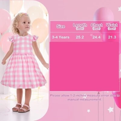 Girls Pink Dress Movie Dress up Kids Outfit -  Size 3-4 Years - Image 1 of 4