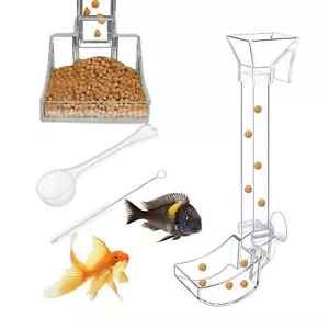 Aquarium Feeder Tube Dish Kit Fish Tank Shrimp Snail Shrimp Food Feeder Bowl - Picture 1 of 13
