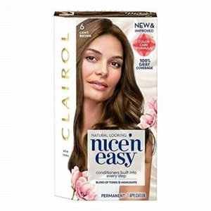 Clairol Nice'n Easy Permanent Hair Color 6 Light Brown Natural Looking Pack of 6 - Picture 1 of 2