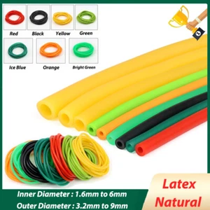 Natural Latex Tube Rubber High Elastic Hose Catapult Tension Band Colorful - Picture 1 of 9