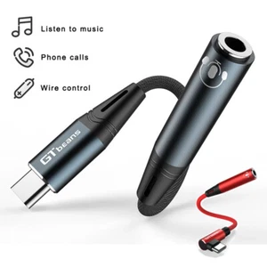 90° USB C Type C to 3.5mm Headphone Jack Aux Adapter Audio For Samsung S23 S22+ - Picture 1 of 13
