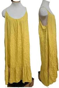MAXI Dress Sz 3XL YELLOW SUN DRESS SHIFT PULLOVER SZ 3XL - Picture 1 of 7
