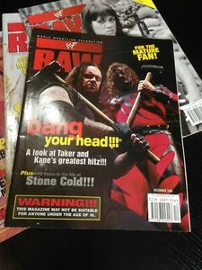 WWF WWE RAW Magazin DEZEMBER 1998 Undertaker Kane Cover - Bild 1 von 2