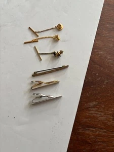 Tie clips and pins ~ 6 items ~ Older and collectible - Picture 1 of 10
