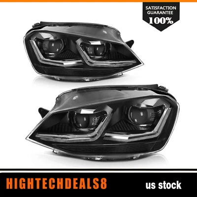 Conjunto de faros para Volkswagen Golf Alltrack S 1,8 L 2017 negro izquierda+derecha Foto 1 de 4