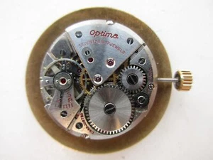 ETA cal. 1080 Swiss made watch vintage movement - signed Optima - running - Picture 1 of 4