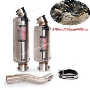For Ducati Scrambler Icon Classic Monster 797 Mid Exhaust Link Pipe Muffler Tips - Picture 1 of 12