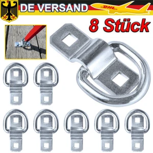 8 Stk Zurrösen PKW Anhänger Zurröse Zurrbügel 800kg Befestigung Spanngurt Halter - Bild 1 von 12