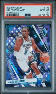2023-24 Panini Phoenix - #178 Jalen Williams - Purple Ice 17/25 - PSA 10 - POP 1 - Bild 1 von 2