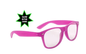 Glow in the Dark Sonnenbrille Lila Herren Damen Klassische Brille Kostüm Party - Bild 1 von 2