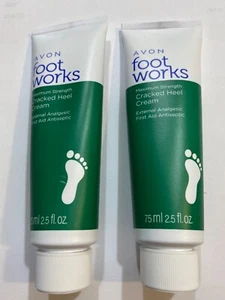AVON Foot Works maximale Stärke rissige Ferse Behandlung Creme - Menge 2 neuer Lagerbestand - Bild 1 von 8