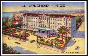 Hotel Le Splendid, bonito. Postal publicitaria vintage. Envío gratuito del Reino Unido - Imagen 1 de 2