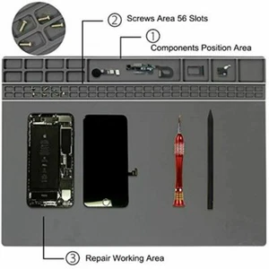 Magnetic Silicone Large Soldering Mat Electronics Relpair for Laptop iPhone Cir. - Picture 1 of 10