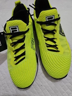 Zapatillas Tenis Fila Speedserve Energizadas Para Hombre Color Amarillo/Negro Talla 10 Nuevas Foto 1 de 4