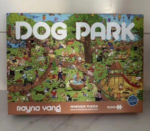 Antelope Jigsaw Puzzle Dog Park 1000 Piece Rayna Yang Complete Preowned - Picture 1 of 2