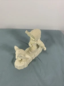 2000 Dept 56 Snowbabies 'Perfect Balance' 4" Porcelana Estatuilla Pingüino y Bebé - Imagen 1 de 7