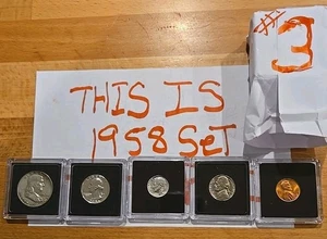 1958 USA Uncirculated 5Coin Set Excel Condition, Minted in USA 3 SETS AVAILABL 3 - Picture 1 of 10