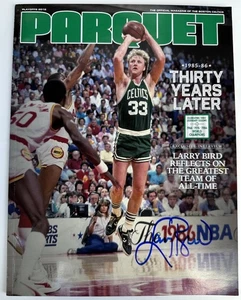 Larry Bird Signed 2016 Parquet Magazine Boston Celtics PSA/DNA COA - Picture 1 of 3