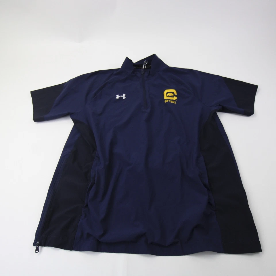 Pullover California Golden Bears Under Armour para hombre azul marino usado Foto 1 de 1