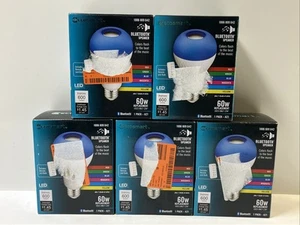 Lot Of (5) Ecosmart LED Light Bulb A21 Speaker w/Bluetooth 60W Color Changing - Picture 1 of 5
