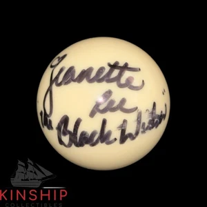 Jeanette Lee signed Billiard Pool Cue Ball JSA COA Inscribed Black Widow A4164 - Picture 1 of 1