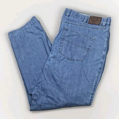 Jeans Ermengildo Zegna 48 B Para Hombres Azul Algodón 5 Bolsillos Denim Recto Hecho en Italia Foto 1 de 4