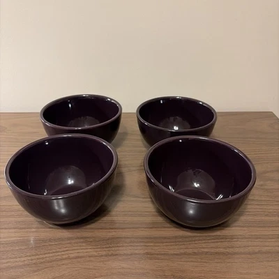 Cuencos de cereal IKEA púrpura oscuro 219 63 de gres 4 piezas Foto 1 de 4