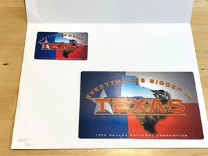 Everything in Bigger in Texas 1996 Telefonkarten 2er Set klein und Jumbo 449 von 500 - Bild 1 von 5