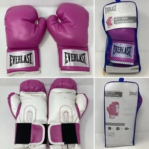 Everlast Wrist Wrap Level 1 Boxing Training Sparring Gloves 12 OZ Womens Pink - Picture 1 of 11
