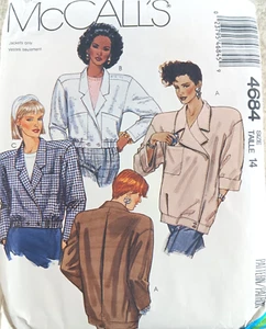 McCall's 4684 Jacket Size 14 - Picture 1 of 3