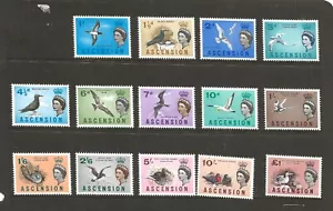 ASCENSION (4060 ) QE11 1963 X SG70-83 BIRDS FULL SET OF 14 U/M/M - Picture 1 of 1