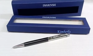 Swarovski Black-diamont Col Crystalline Ball Pen Anthracite Gift Box NEW 5001940 - Picture 1 of 9